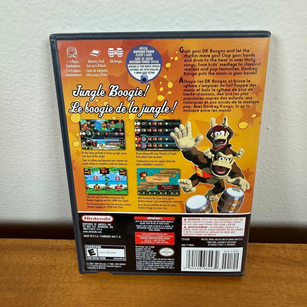 Donkey Konga Nintendo GameCube CIB Complete Manual Inserts